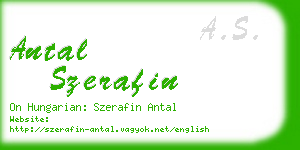 antal szerafin business card